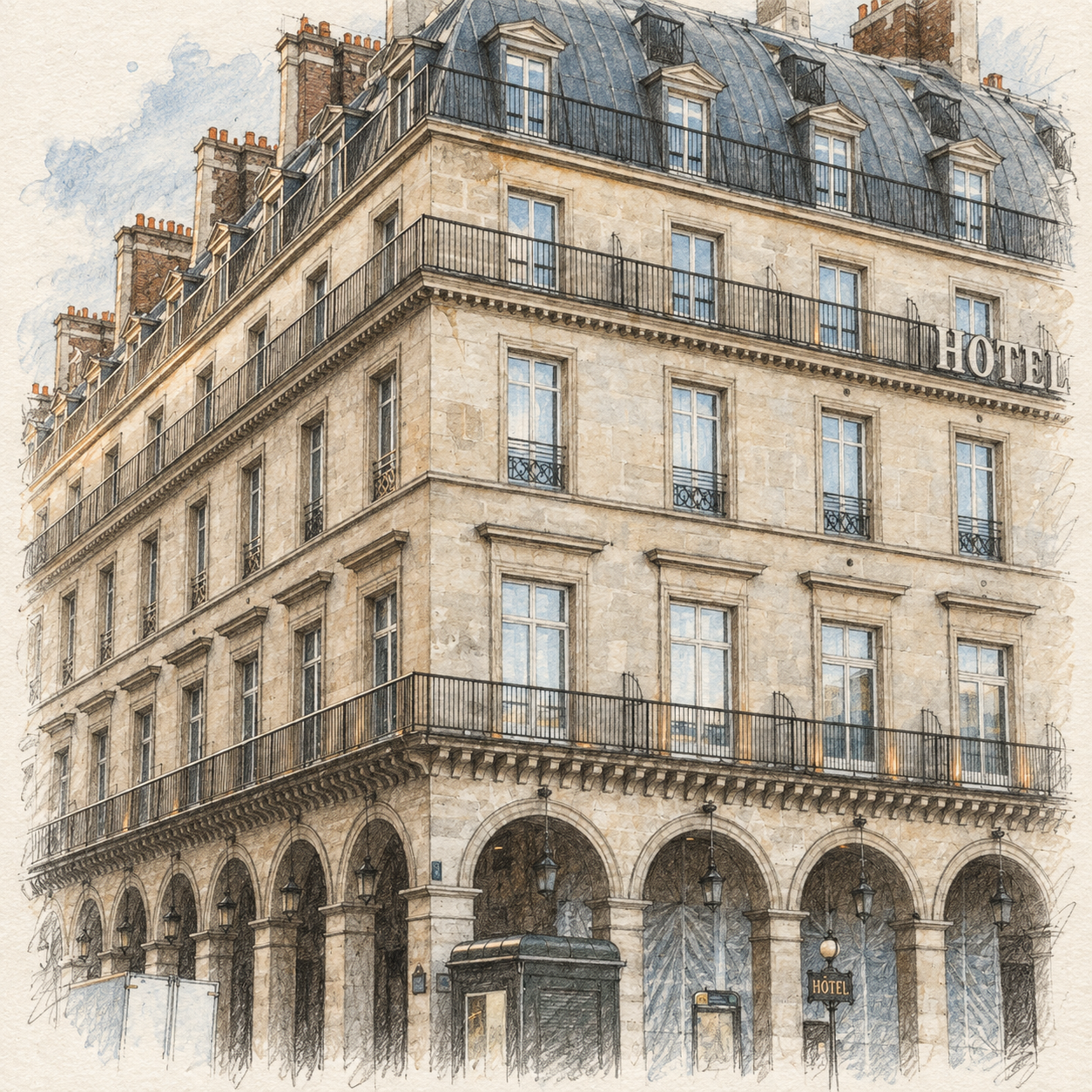 Photographie illustrative de la façade d’un immeuble parisien